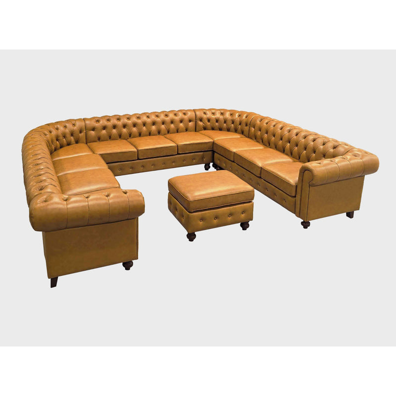 Chesterfield Vintage Style U - Shape Sectional