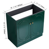 Modern Freestanding Bathroom Vanity With Soft Close Cabinet Doors