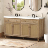 Bathroom Vanity With Double Sink, Large Storage Space