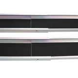 Premium Adjustable Telescoping Wheelchair Track Ramps Aluminium - Silver