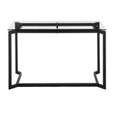 Masters - Modern Office Desk - Black / Clear