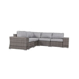 Rattan Sectional Sofa Set With Cushions