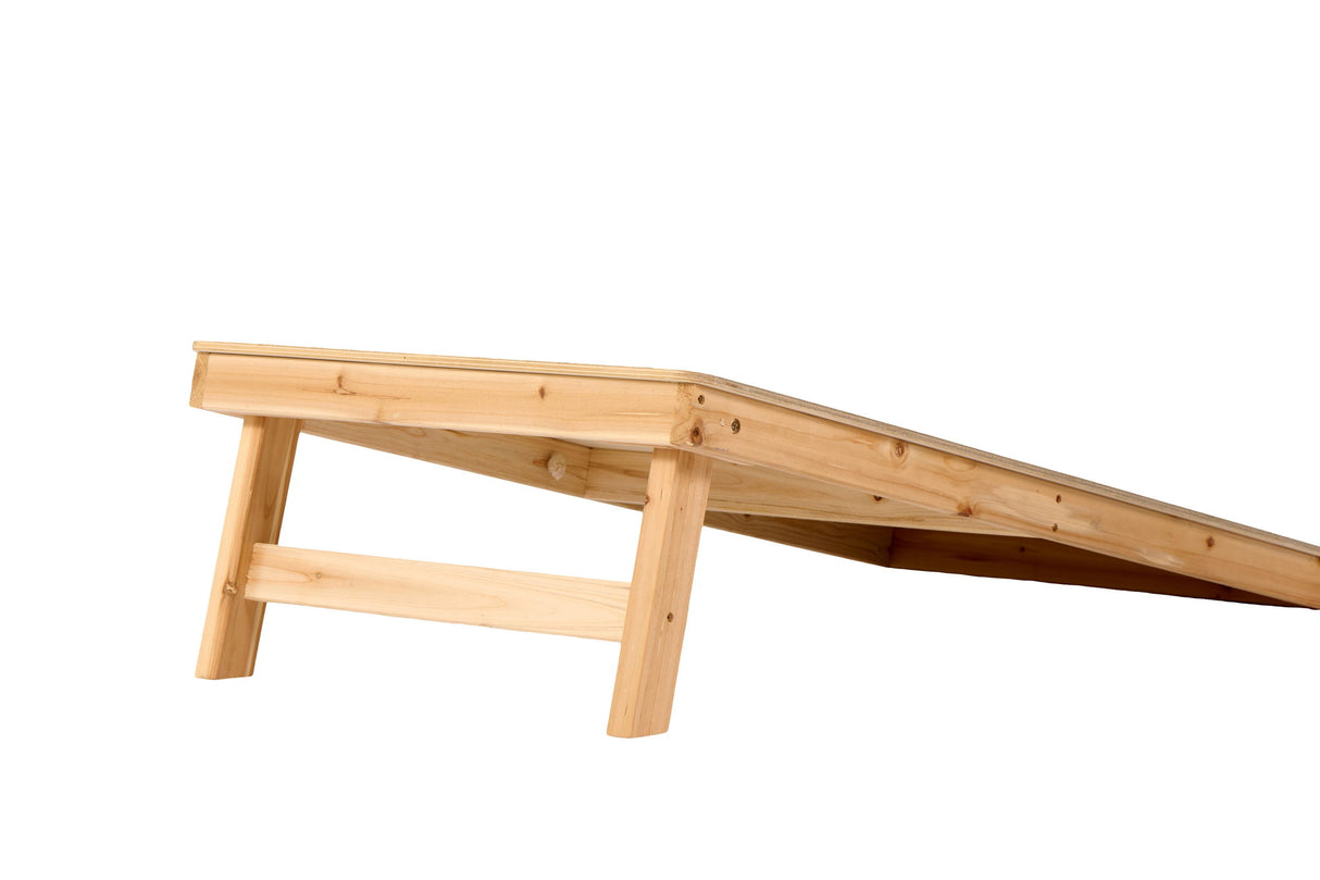 4X2 Ft Large Size Cornhole Board (Set of 2), Outdoor Game Board Set With 8 Bean Bags, Perfect For Lawn, Backyard, Beach, Park - Navy / Red / Brown