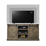 Farmhouse - Corner TV Stand - Barnwood