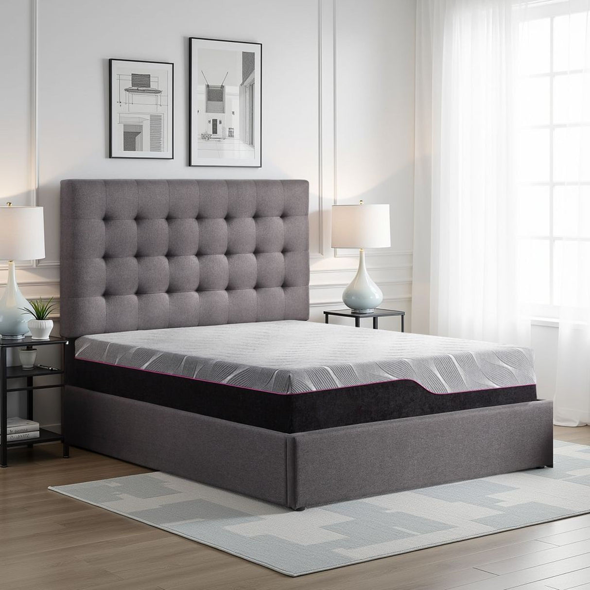 Renew - 11" Cooling Fast Responding Latex Foam Mattress - Gray
