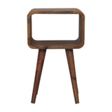 Minimalist Open Curved Nightstand