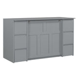 Murphy Bed With Drawers, Cabinets, And USB Ports