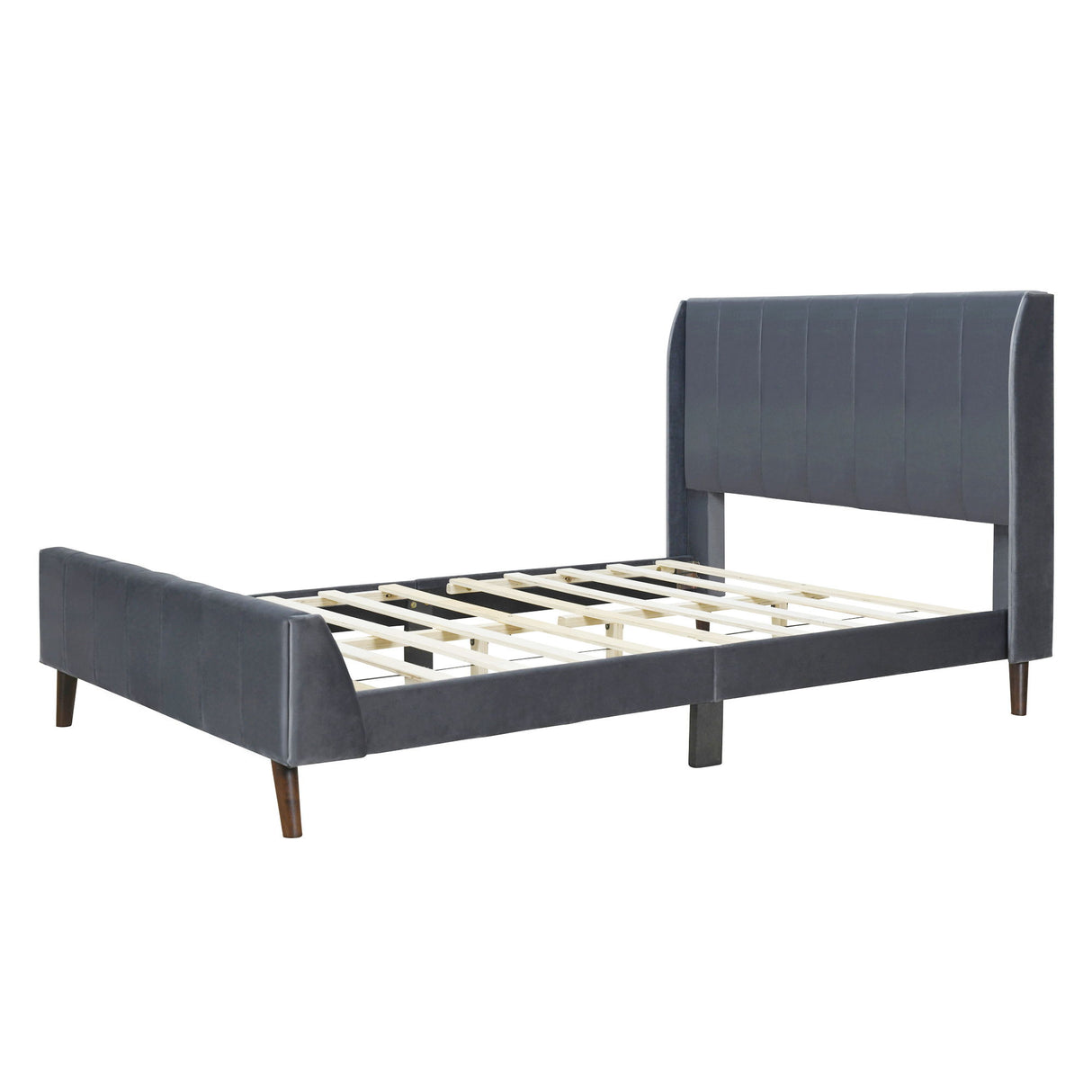 Upholstered Platform Bed Velvet