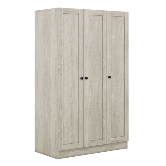 3 Door Shutter Wardrobe With Shelves