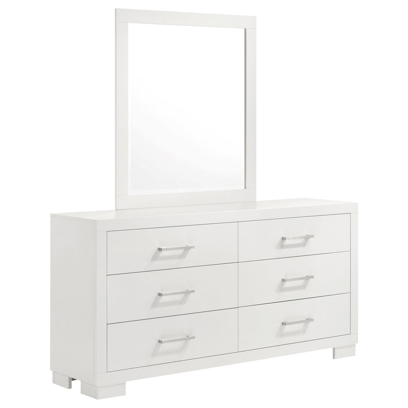 Polk - 6 Drawer Dresser With Mirror