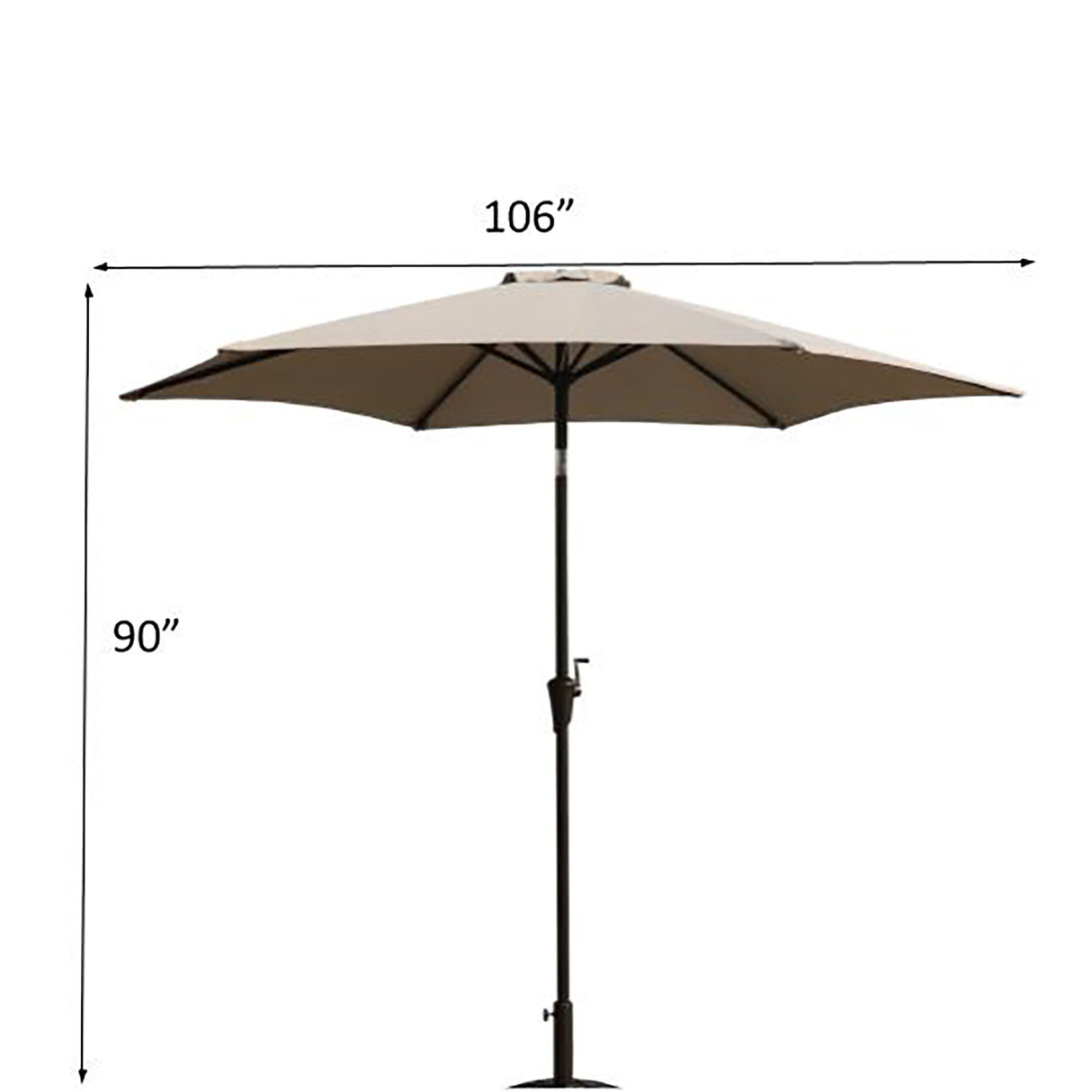 9' Pole Umbrella With Carry Bag
