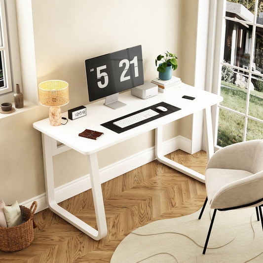 L31.5inch Computer Desk Modern Simple Style Desk for Home Office,  Small Writing Table Study Corner Work Desk for Bedroom