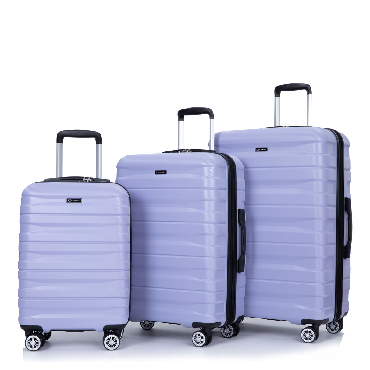 3 Piece Luggage Sets Lightweight & Durable Expandable Suitcase With Two Hooks