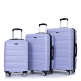 3 Piece Luggage Sets Lightweight & Durable Expandable Suitcase With Two Hooks