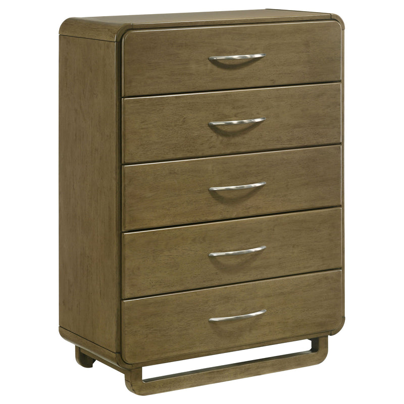 Tully - 5 Drawer Chest - Nutmeg Brown