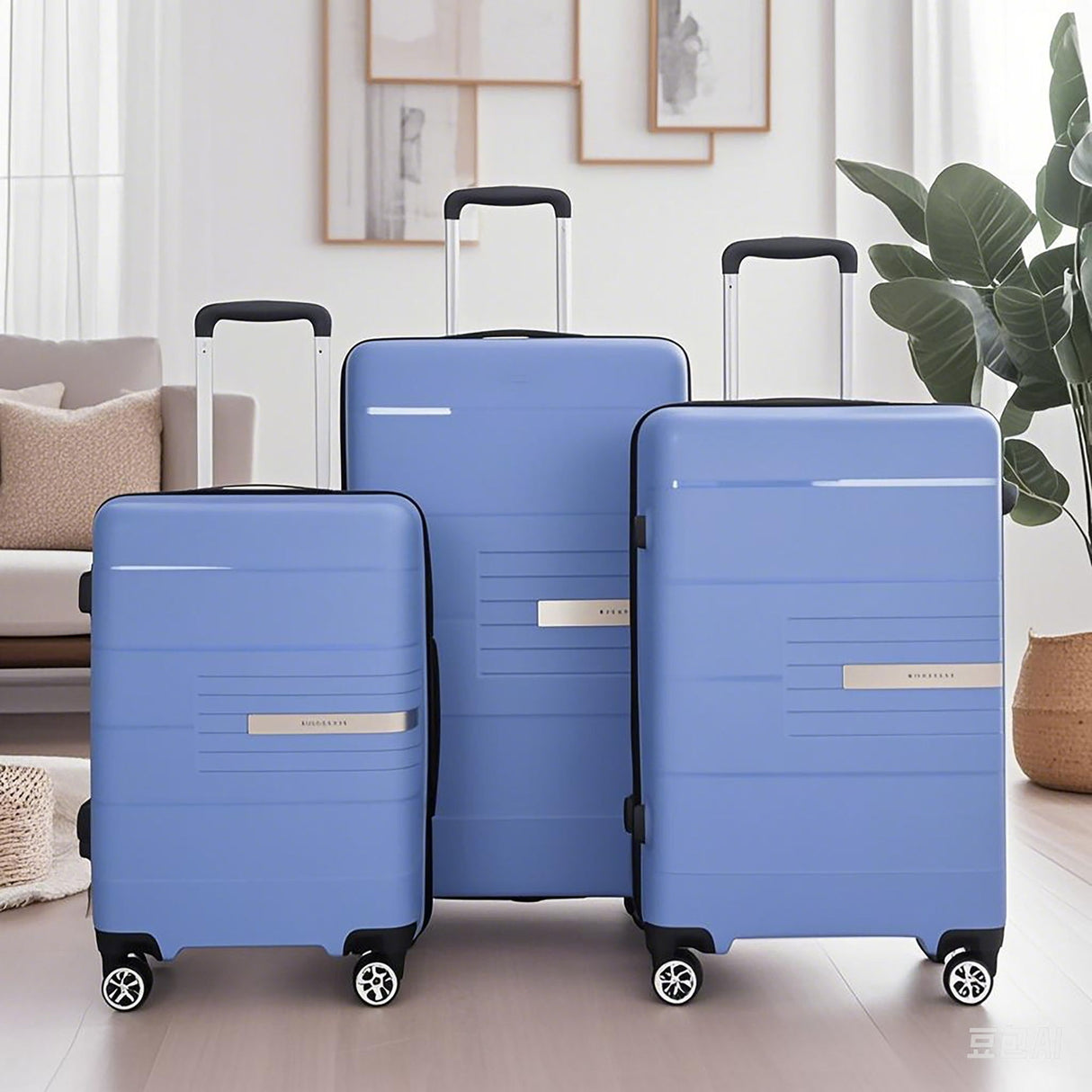 Hardshell Suitcase Double Spinner Wheels Luggage Sets, Lightweight With Tsa Lock, 3 Piece Set