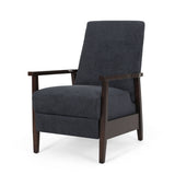 Wide Wood Hand Manual Club Recliner