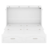 Murphy Wall Bed With Drawer And A Set Of Sockets & USB Ports, Pulley Structure Design