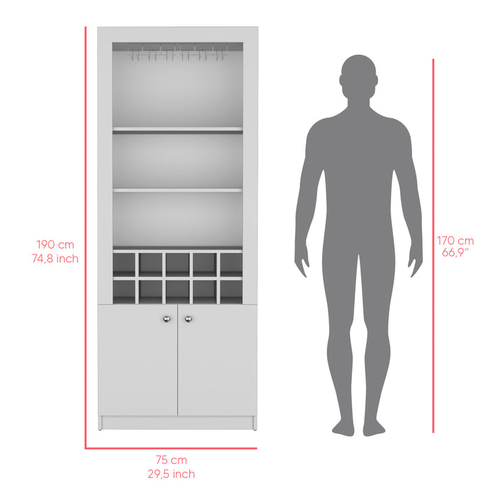 Bar Cabinet Nixon, Living Room, White