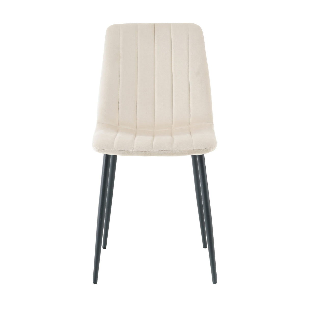 Dining Chair, Modern Kitchen Dining Chair With Cushion Back, Upholstered Side Chair With Coated Metal Legs, Family Kitchen Dining Room And Living Room