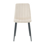 Dining Chair, Modern Kitchen Dining Chair With Cushion Back, Upholstered Side Chair With Coated Metal Legs, Family Kitchen Dining Room And Living Room