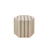 Accent Ottoman Printed Stripe