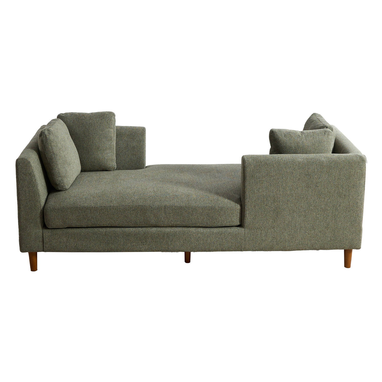 Wide Modern Double Sided Upholstered Chaise Lounge