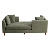 Wide Modern Double Sided Upholstered Chaise Lounge