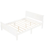Platform Bed Frame Mattress Foundation Sleigh Bed With Headboard / Footboard / Wood Slat Suppor