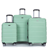 3 Piece Luggage Sets Lightweight & Durable Expandable Suitcase With Two Hooks