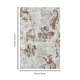 Macau - Non - Slip Accent Rug - Beige Brown / Ivory / Taupe