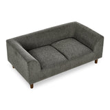 Modern Rectangular Pet Sofa With Backrest And Armrests For Small And Medium Dogs, Soft Cushion