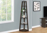Bookshelf, Bookcase, Etagere, Corner, 5 Tier, For Office, Contemporary & Modern - Oak