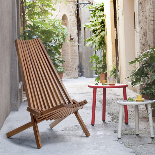 Folding wood chair