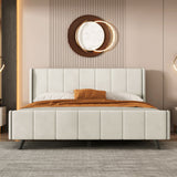 Upholstered Platform Bed Velvet