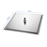 Modern 10" Square Rainfall Shower Head & Stainless Steel Wall Or Ceiling Mount Luxury Spa Shower Panel
