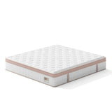12" King Size Firm Hybrid Mattress, Gel Memory Foam & Pocket Springs, Pressure Relief, Motion Isolation, Ergonomic Bed - White