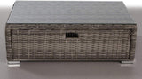 Glass Outdoor Coffee Table - Gray Mix