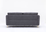 Yuina - Linen Sofa - Gray
