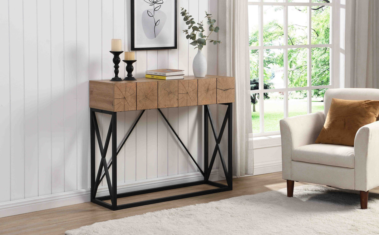 Luxury Industrial Table With 2 Drawers