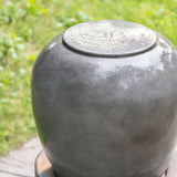 Heavy Outdoor Cement Fountain Antique, Cute Unique Urn Design Water Feature For Home Garden