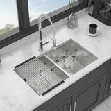 Modern Double Bowl Undermount Sink Design With 10" Deep Basins