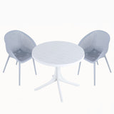Modern Lounge Chair Set With Round Table
