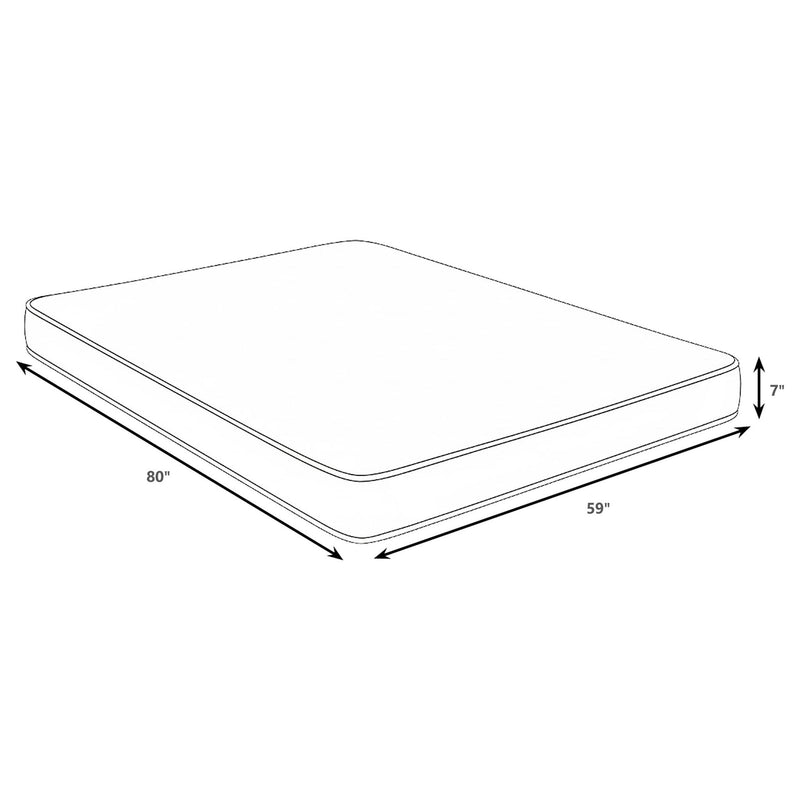 Cienaga - 7" Bamboo Cover Firm Foam Mattress With Supportive Foam Core And Breathable Fabric