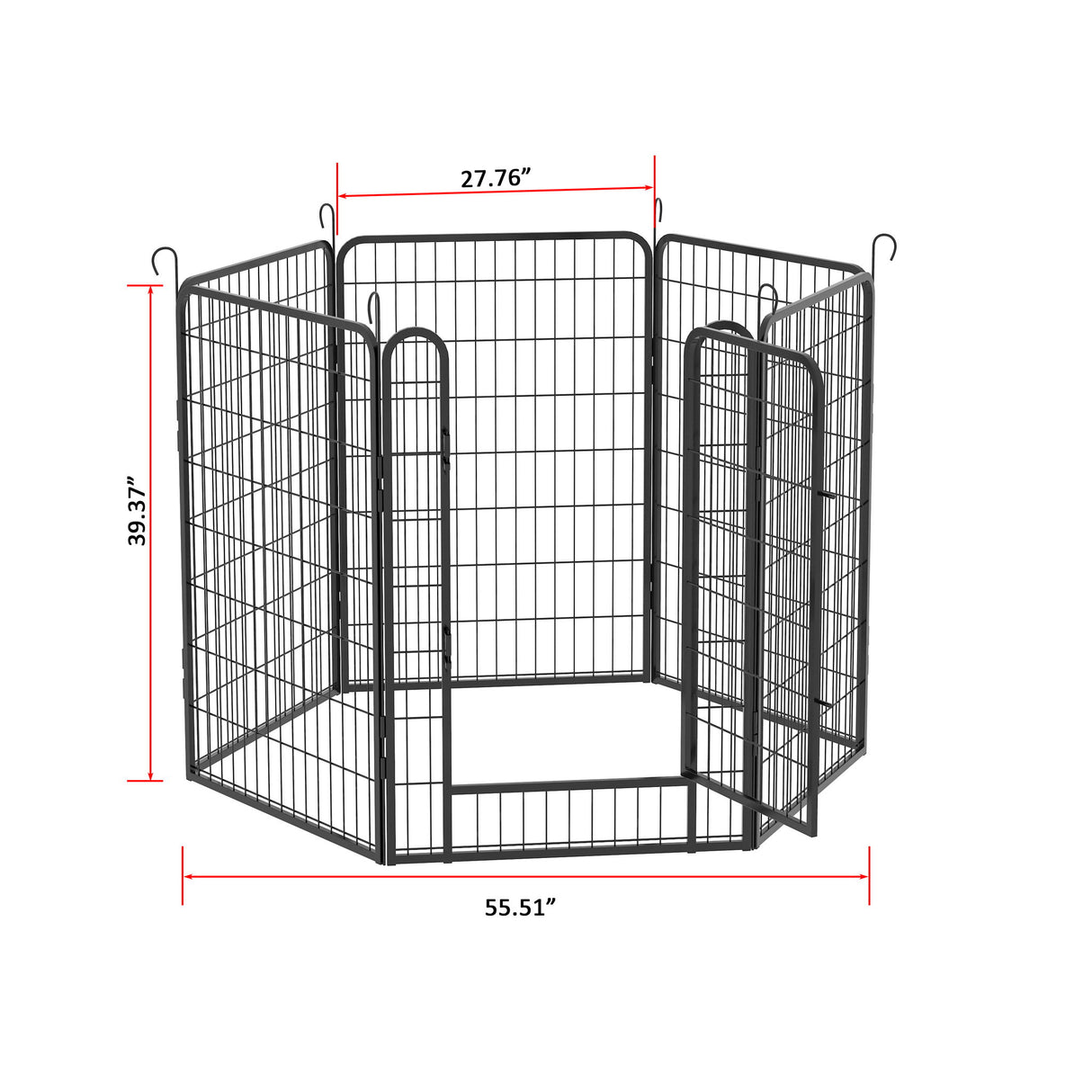 Heavy Duty Metal Playpen With Door, Dog Fence Pet Exercise Pen