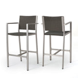 Outdoor Rust Proof Aluminum Barstools (Set of 2)