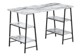 Computer Desk For Home Office, Laptop, Storage Shelves, Contemporary & Modern