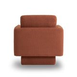 360° Modern Swivel Accent Chair Round Armchair, Thick Padded Single Lounge Sofa Upholstered Comfy
