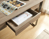 Computer Desk Writing Desk With One Drawer, Metal Legs And USB Outlet Port