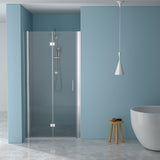 Fold Frameless Shower Door With Tempered Glass